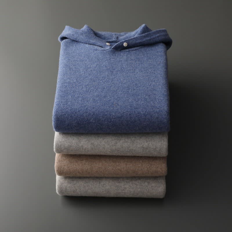 Men's Merino Wool Hooded Jumper | Henry_13