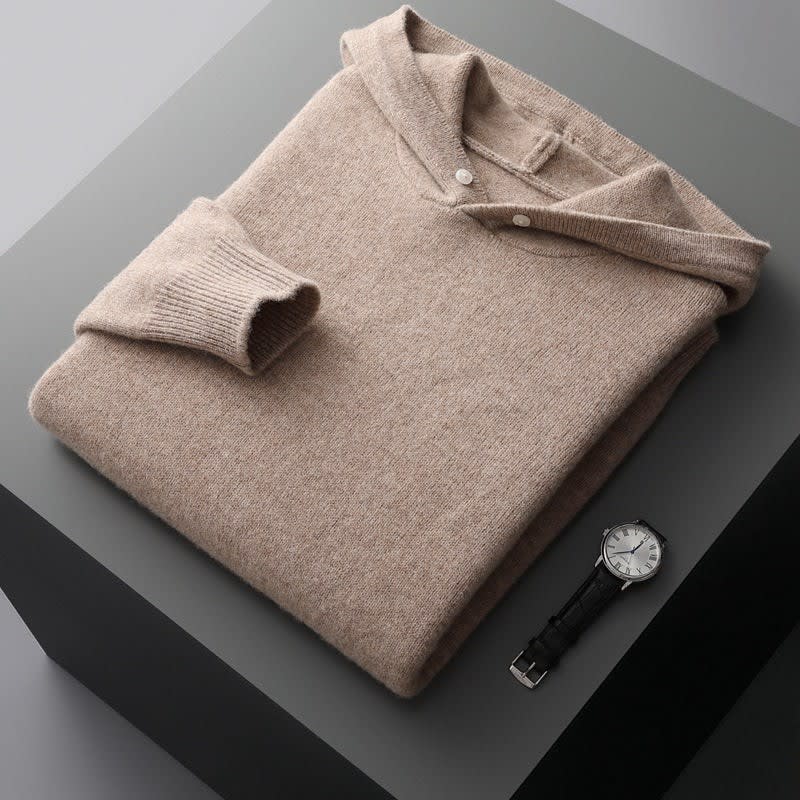 Men's Merino Wool Hooded Jumper | Henry_9