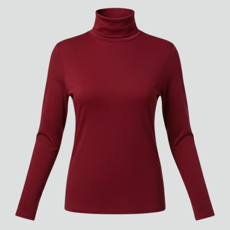 Women's Long Sleeve Roll Neck Jumper | Lowenna_1
