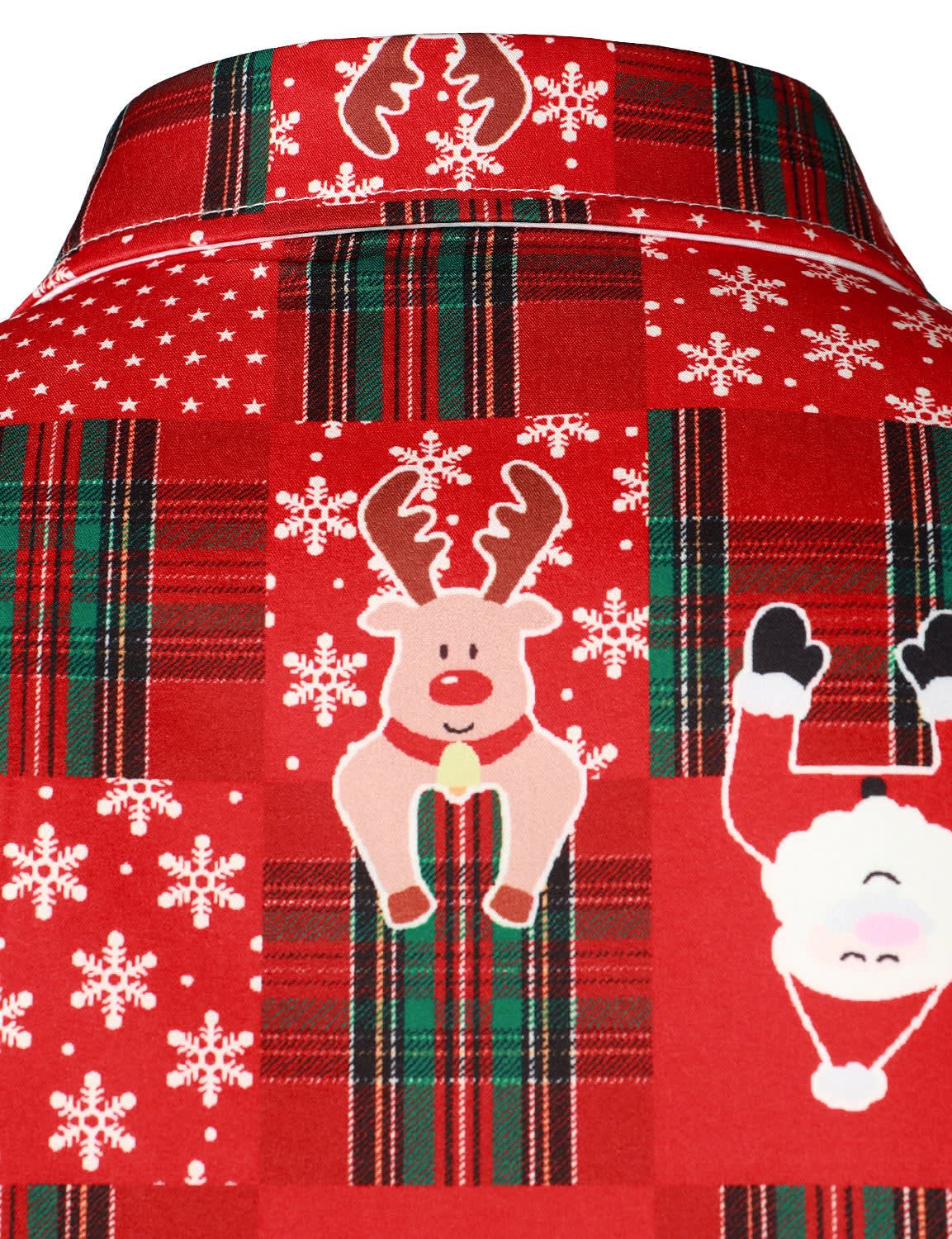 Men's Tuxedo Print Ugly Christmas Shirt | Harvey_3