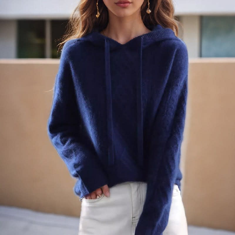 Women's Cable Knit Hooded Jumper | Josie_3
