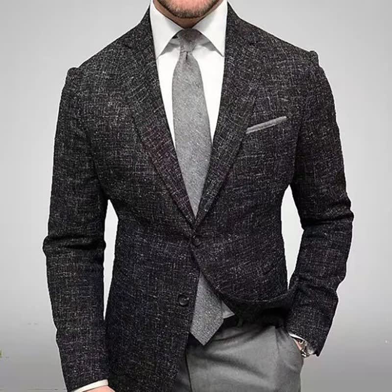 Men's Plaid Check Blazer | Inigo_2