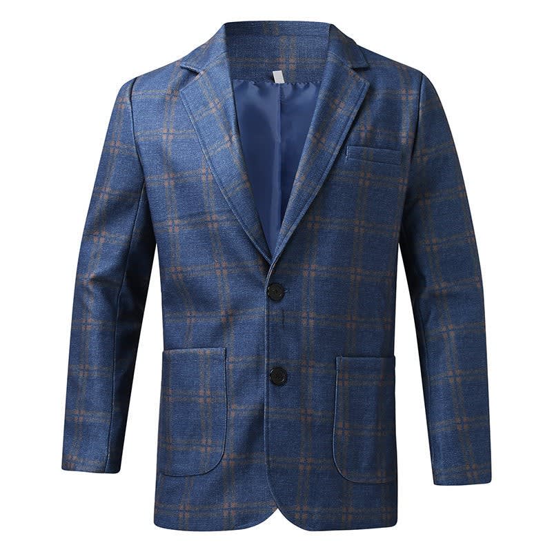 Men's Plaid Check Blazer | Inigo_5