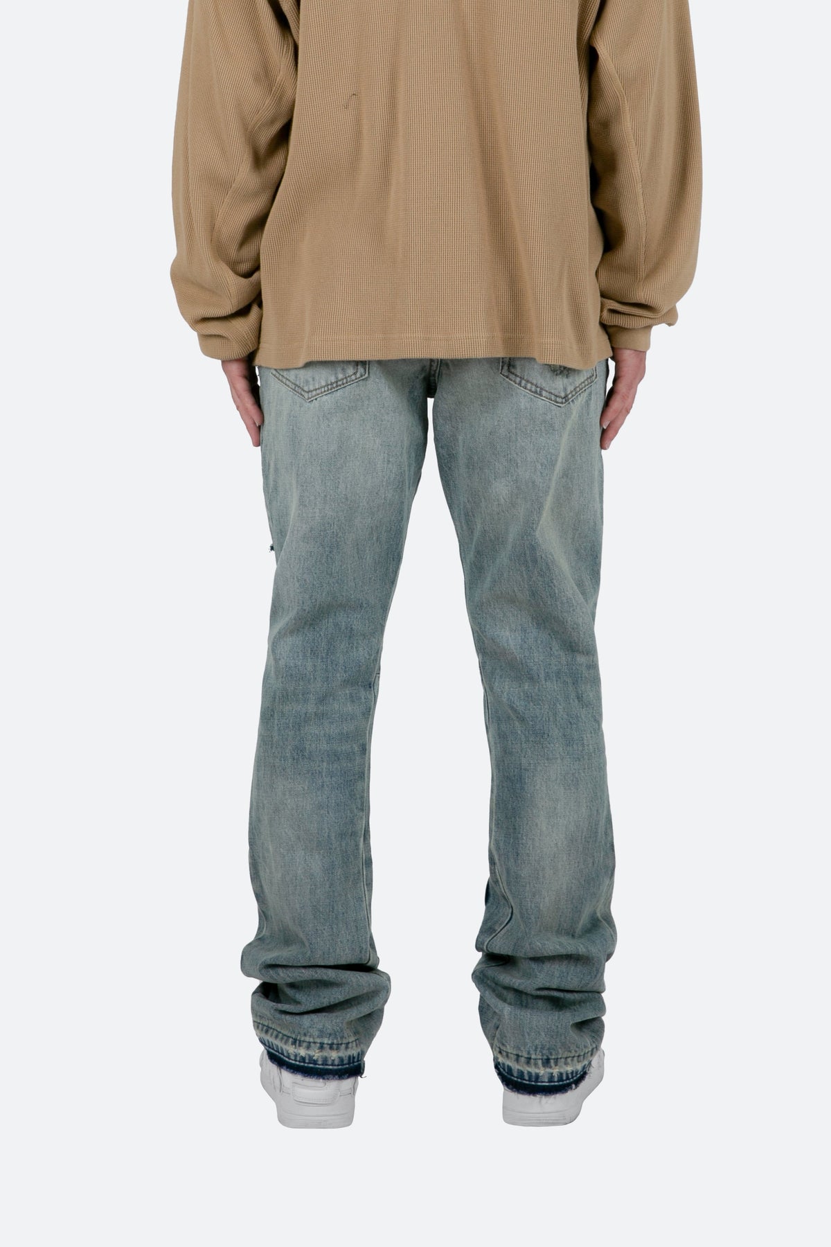 Men's Ripped Stacked Flared Jeans | Percy_6
