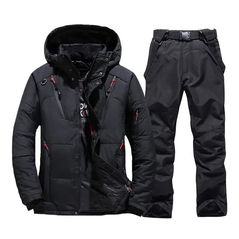 Men's Windproof Ski Outfit Down Jacket and Trousers | Bradley_2