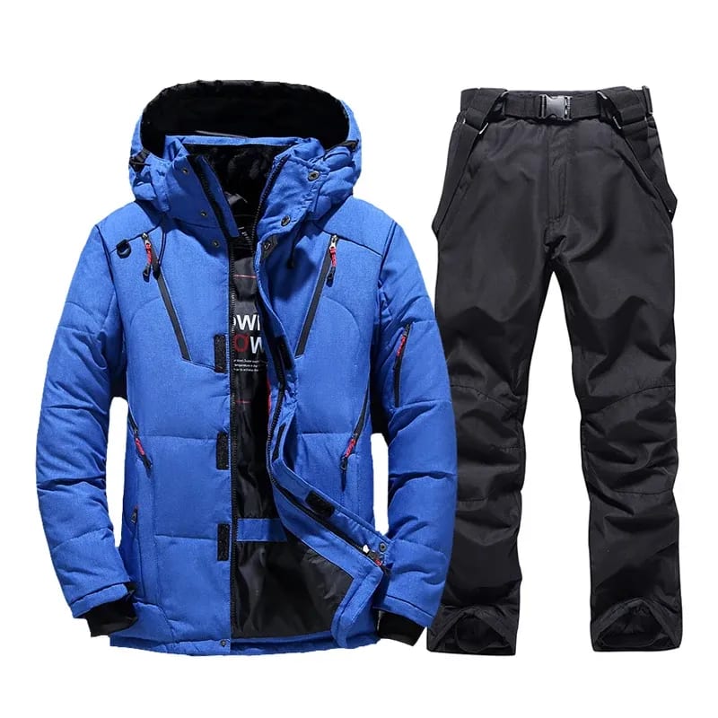 Men's Windproof Ski Outfit Down Jacket and Trousers | Bradley_5