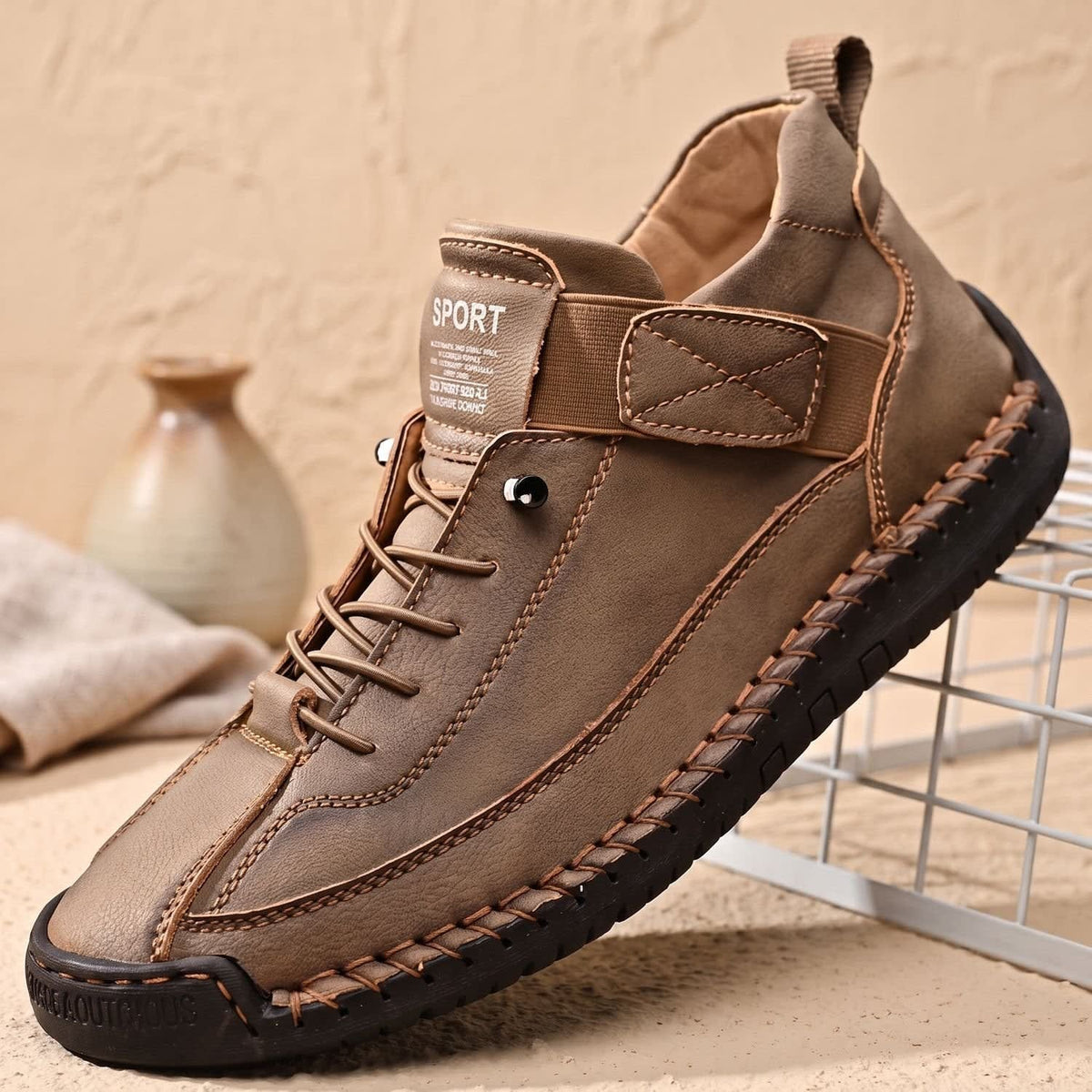 Women's Suede-Effect Strap Orthopedic Trainers | Arwen_2