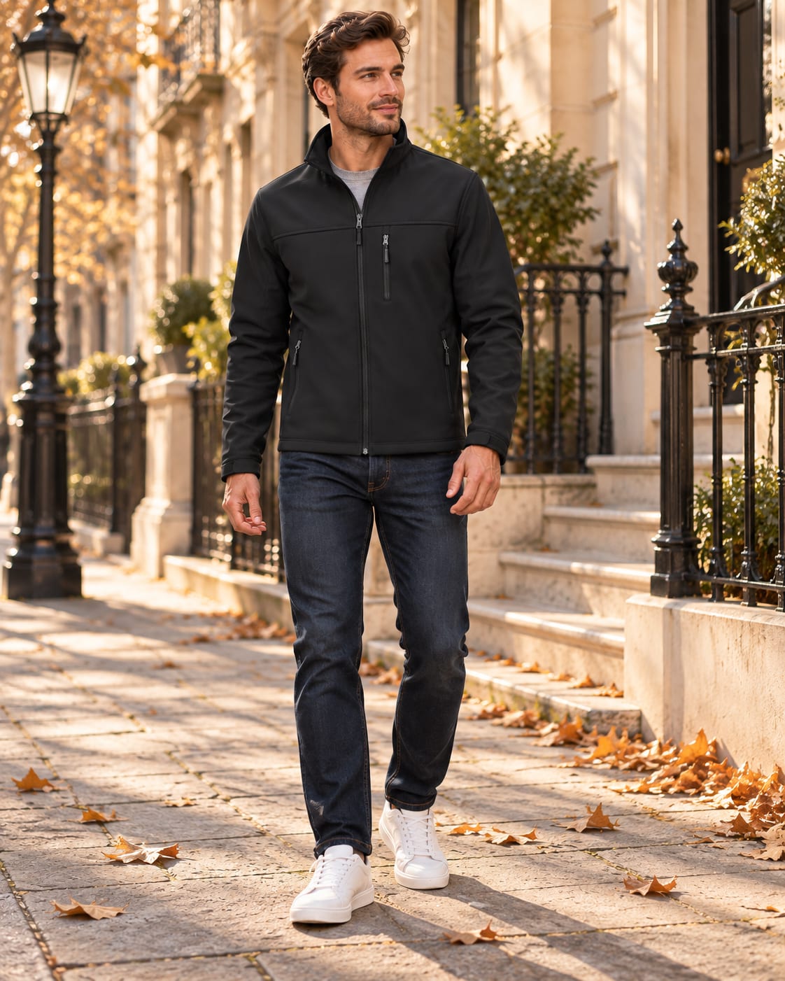 Men's Fleece Lined Softshell Jacket | Henry_3