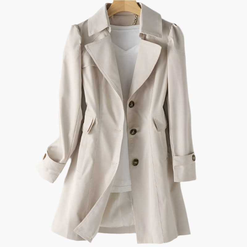 Women's Single Breasted Trench Coat | Rebecca_5