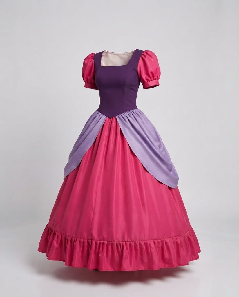 Women's Ruffled Princess Costume Gown | Seraphina_5