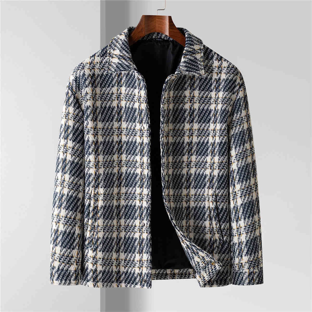 Men's Wool Blend Checked Jacket | Keith_3