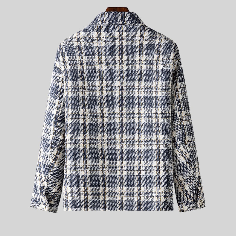Men's Wool Blend Checked Jacket | Keith_4