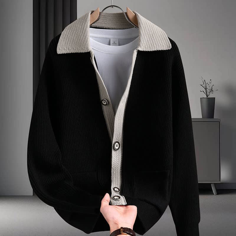 Men's Cotton Blend Knit Cardigan | Percy_7