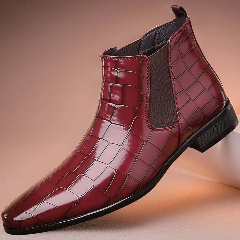 Men's Croc-Effect Chelsea Boots | Garth_9