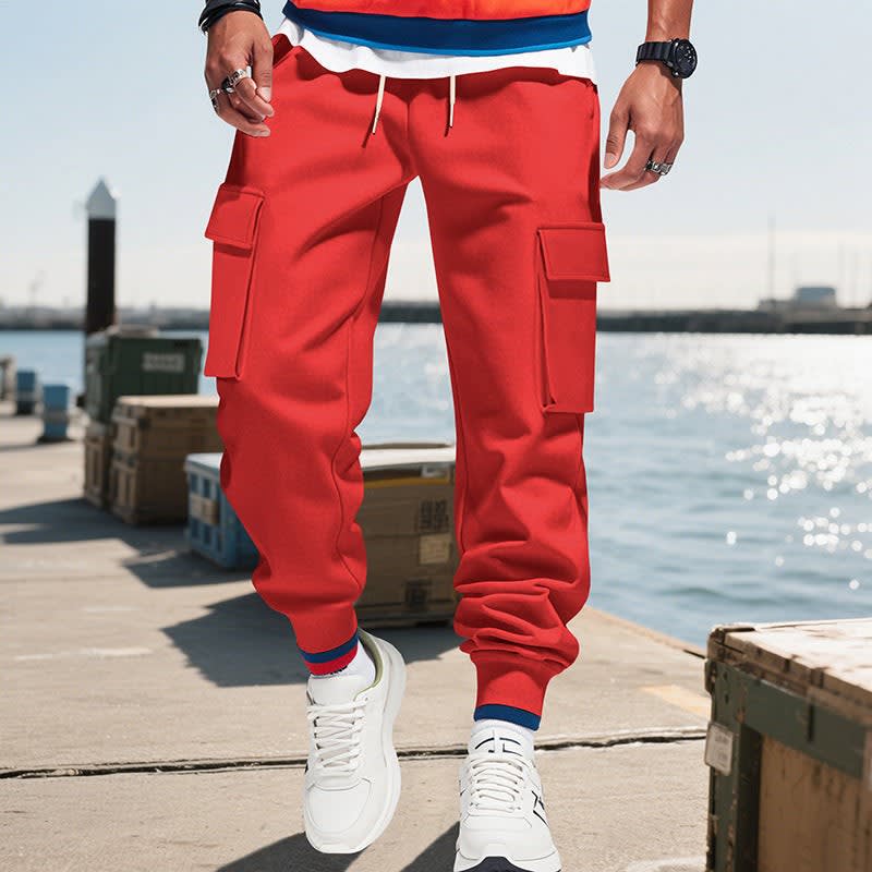 Men's Cotton Blend Cuffed Cargo Trousers | Gerard_3