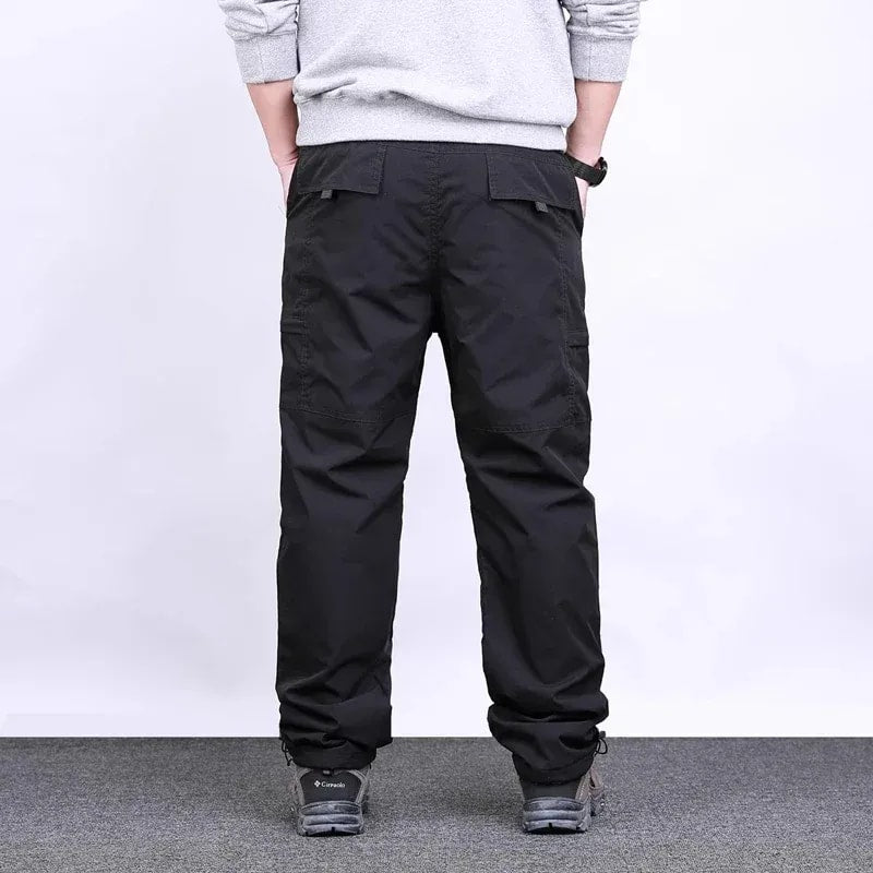 Men's Fleece Lined Soft Shell Cargo Trousers | Jonathan_3