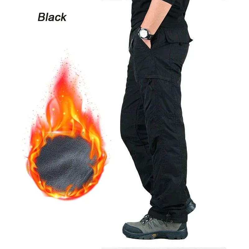 Men's Fleece Lined Soft Shell Cargo Trousers | Jonathan_4