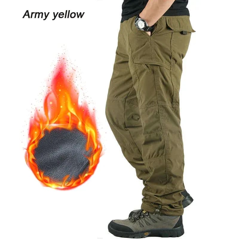 Men's Fleece Lined Soft Shell Cargo Trousers | Jonathan_7