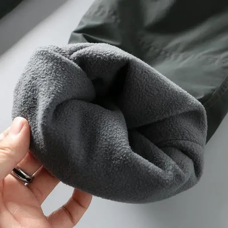 Men's Fleece Lined Soft Shell Cargo Trousers | Jonathan_9