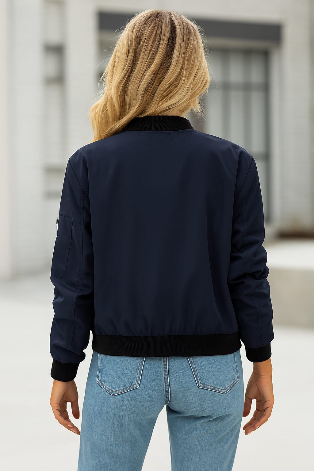 Women's Lightweight Zip Bomber Jacket | Clarabel_2