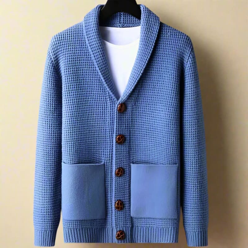 Men's Wool Blend Shawl Collar Cardigan | Wilfred_1