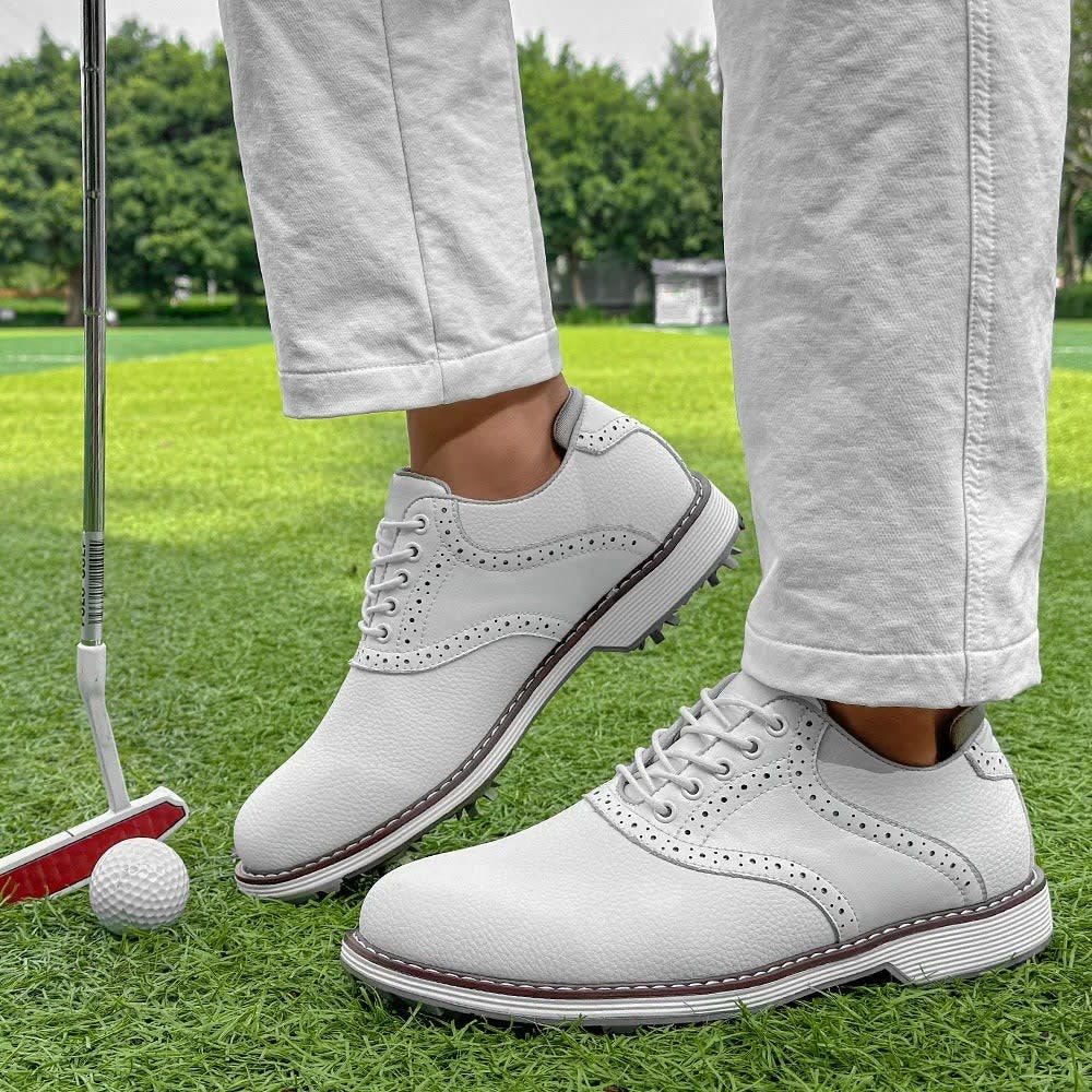 Men's Waterproof Spiked Golf Shoes | Auberon_11