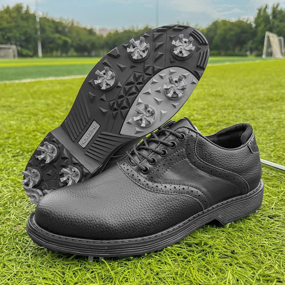 Men's Waterproof Spiked Golf Shoes | Auberon_14