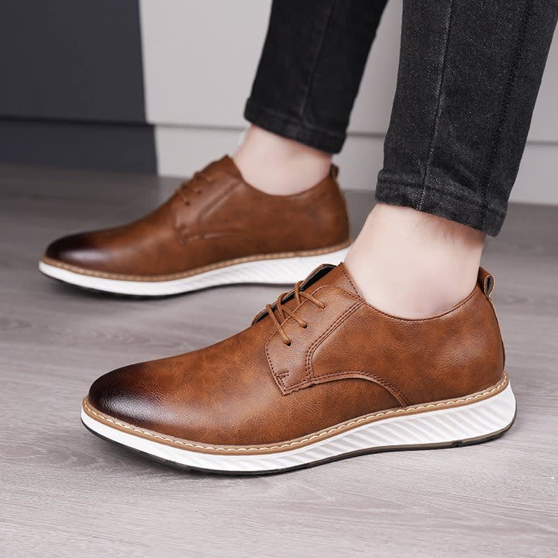 Men's Leather Lace-Up Casual Shoes | Haydn_6