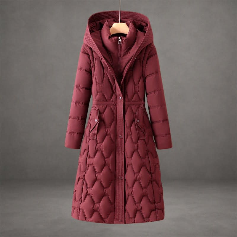 Women's Hooded Long Down Coat | Alice_1