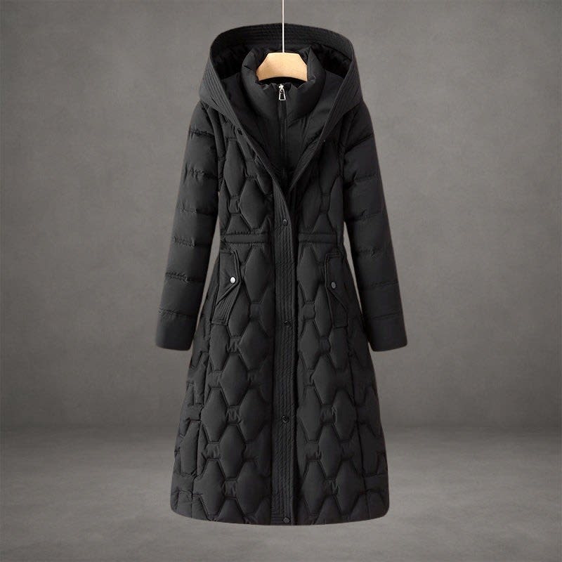 Women's Hooded Long Down Coat | Alice_4