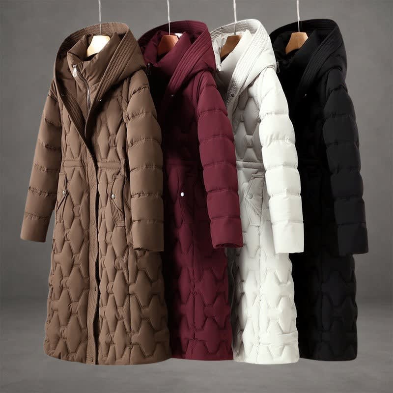 Women's Hooded Long Down Coat | Alice_9