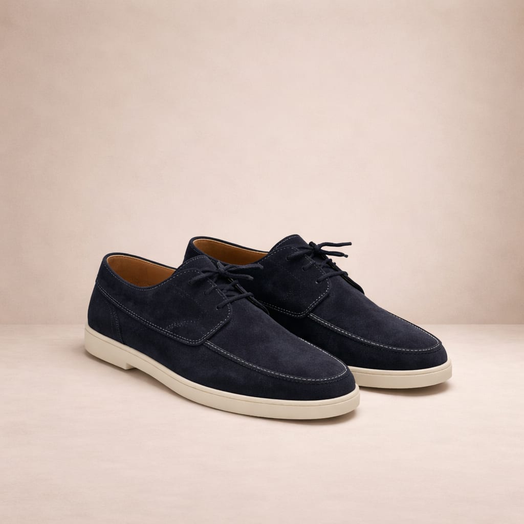 Men's Suede Lace-Up Loafers | Elijah_3