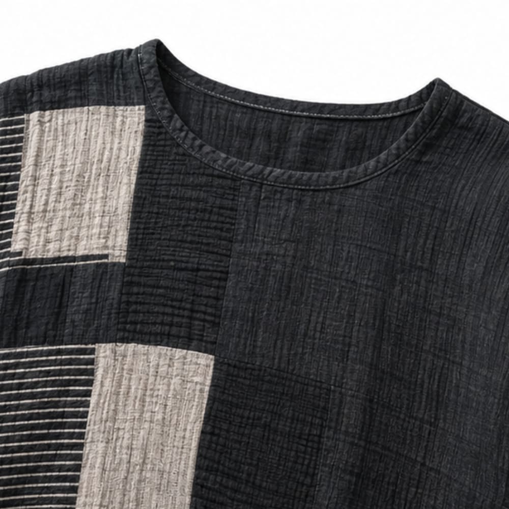 Women's Striped Color Block Loose Fit Set | Melody_9