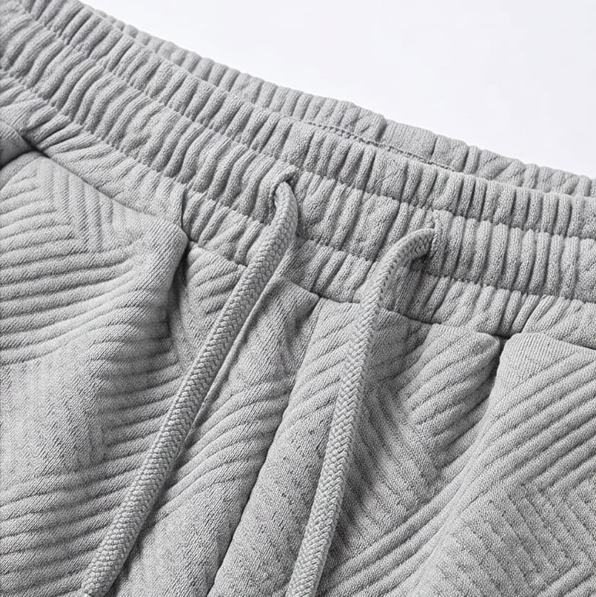 Women's Textured Knit Cropped Trouser Set | Mandy_14
