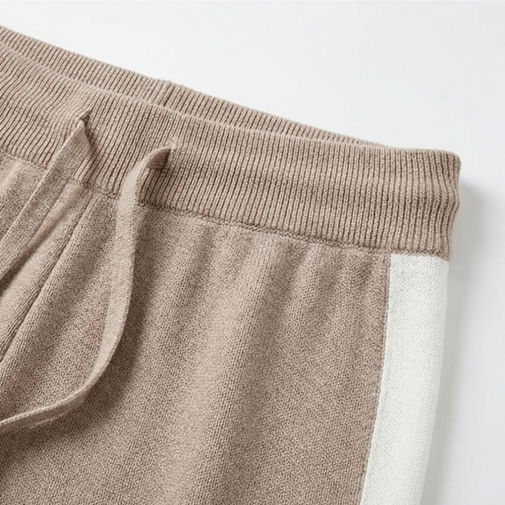 Women's Striped Knit Cardigan Trouser Set | Glynis_8