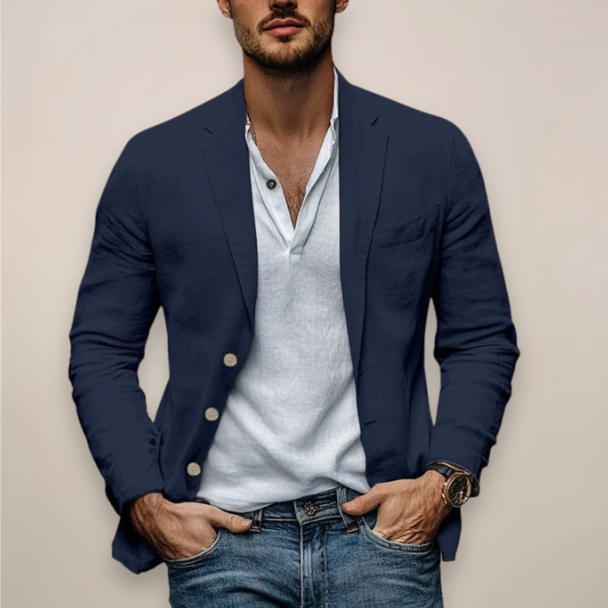 Men's Slim Fit Casual Blazer | Emlyn_2