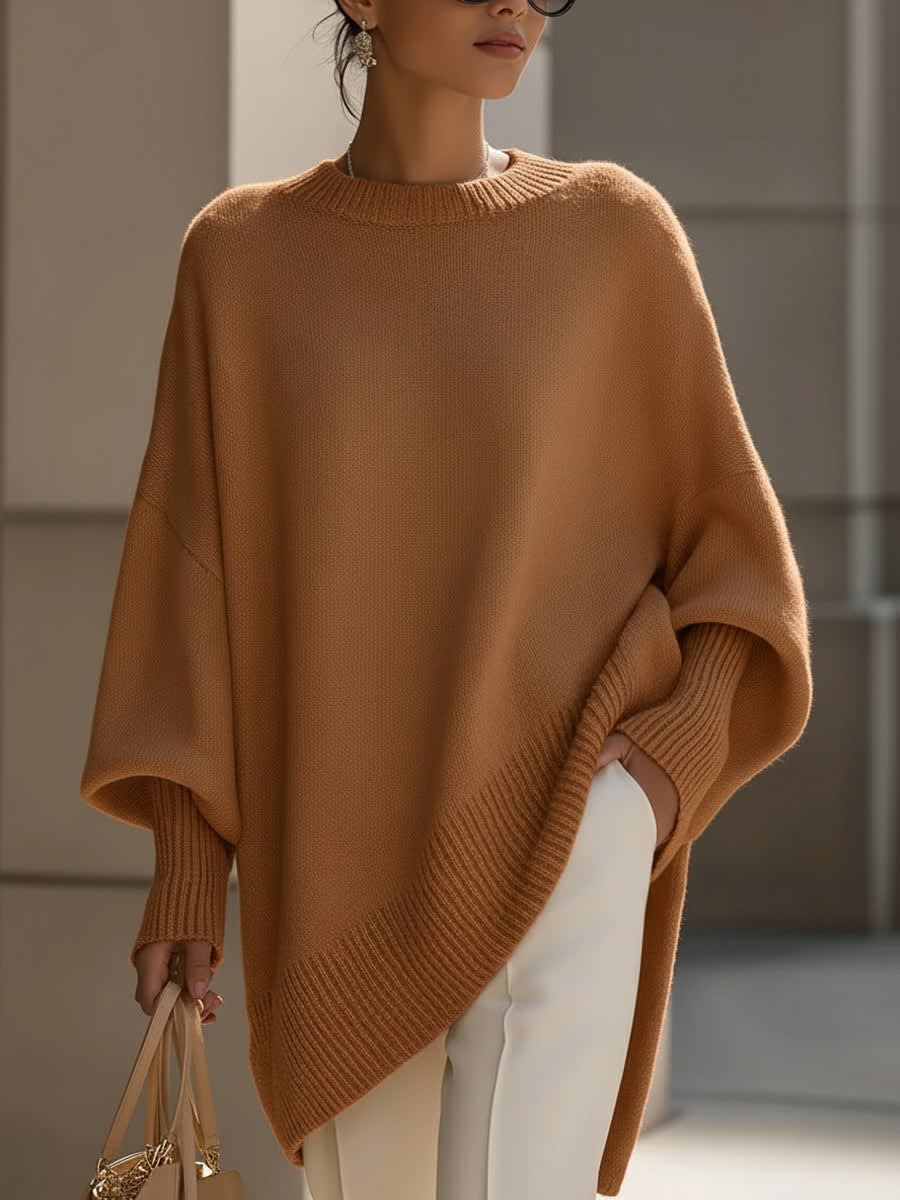 Women's Longline Knit Jumper | Rhoswen_4