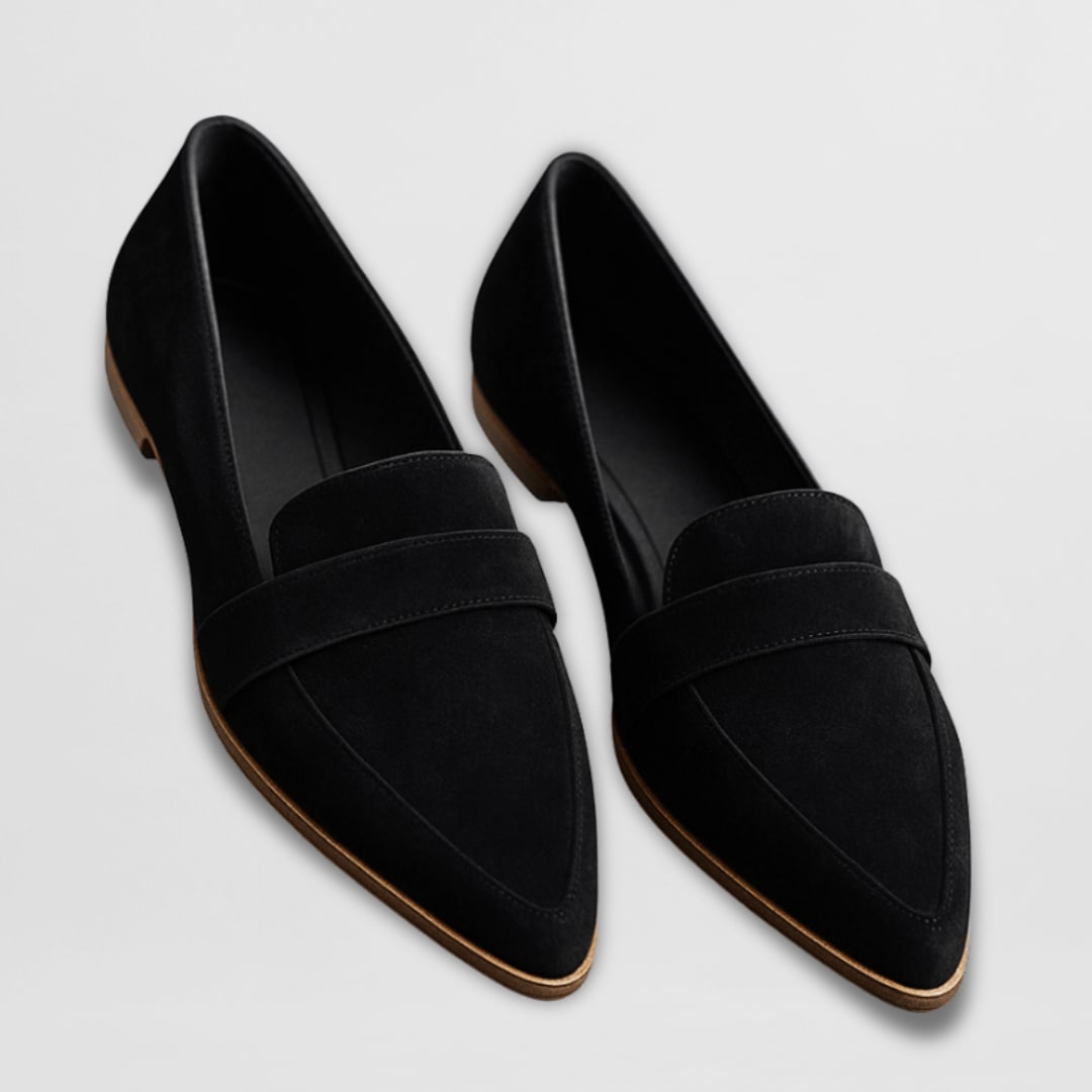 Women's Pointed Toe Suede Loafers | Norma_3