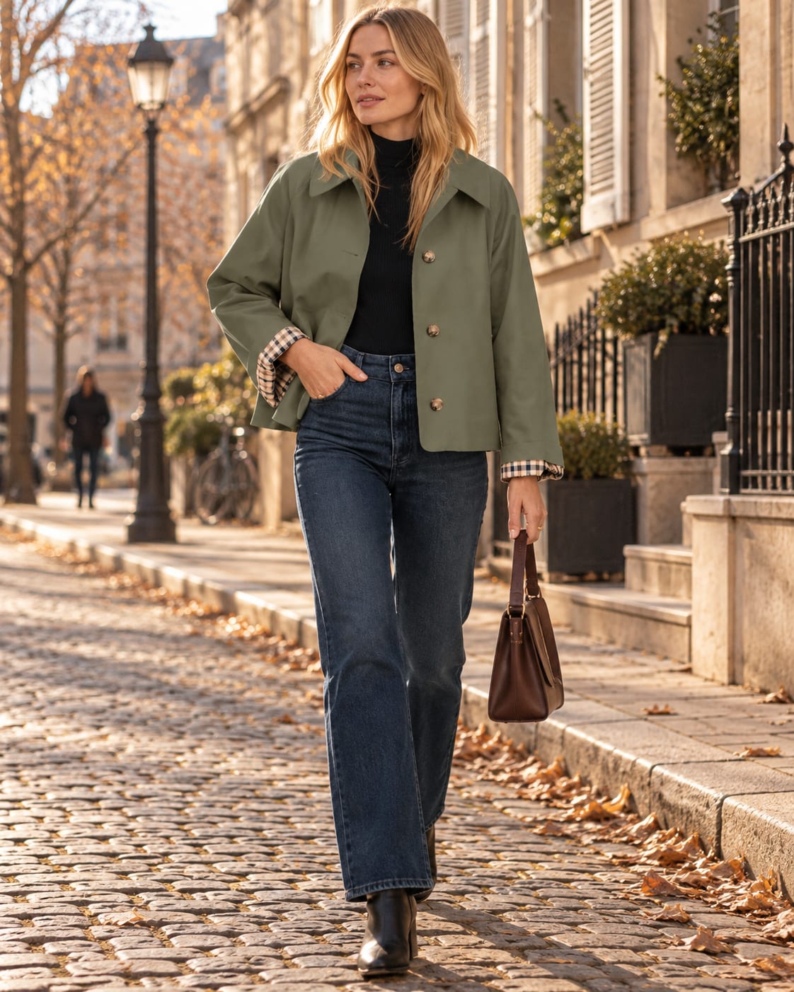 Women's Cropped Lapel Collar Jacket | Clara_2