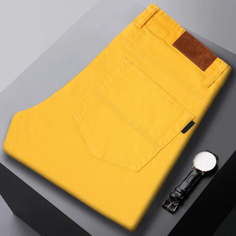 Men's Cotton Stretch Slim Trousers | Julian_4