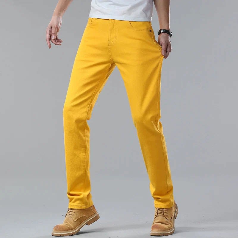 Men's Cotton Stretch Slim Trousers | Julian_5