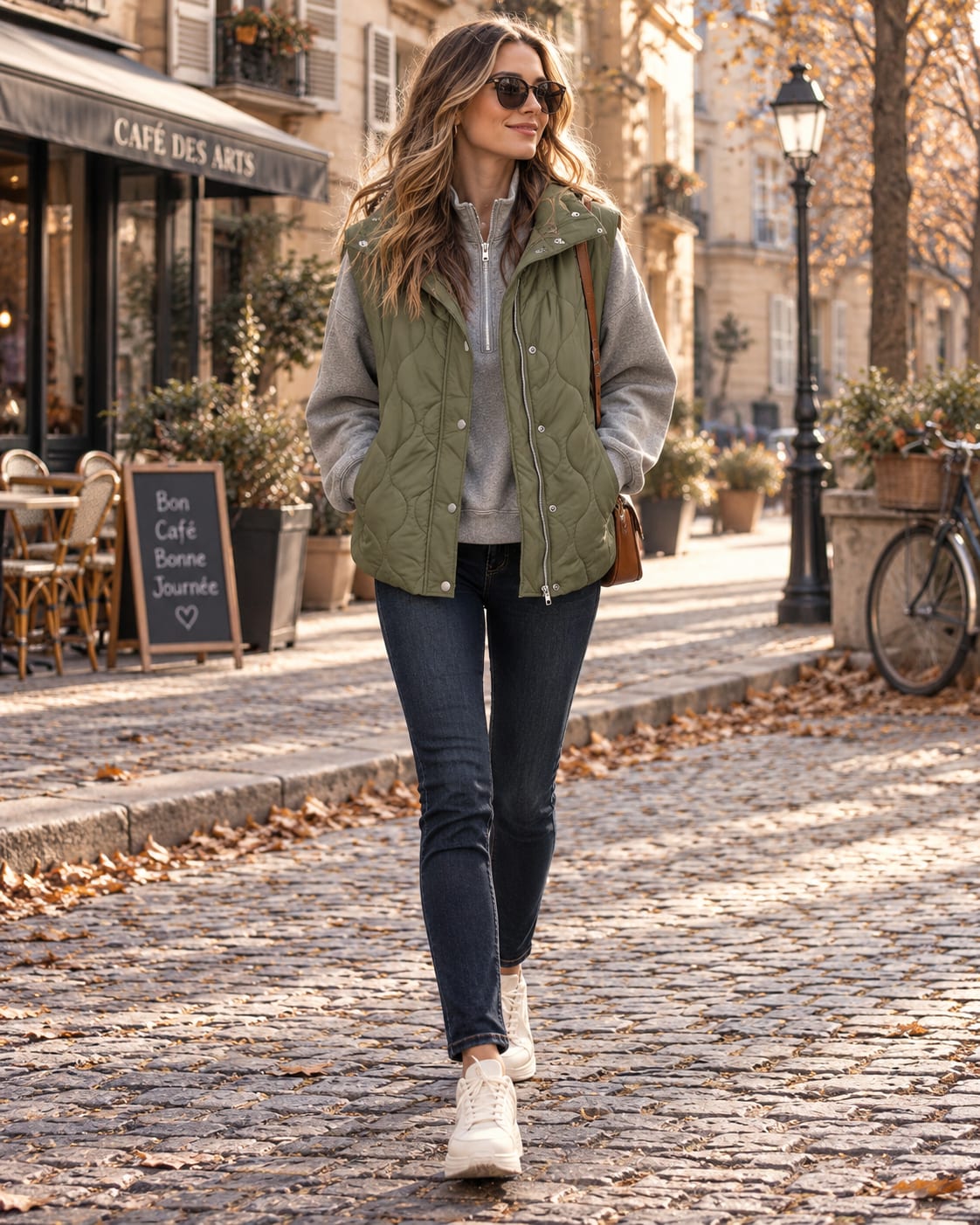Women's Quilted Cropped Puffer Gilet | Elsie_3