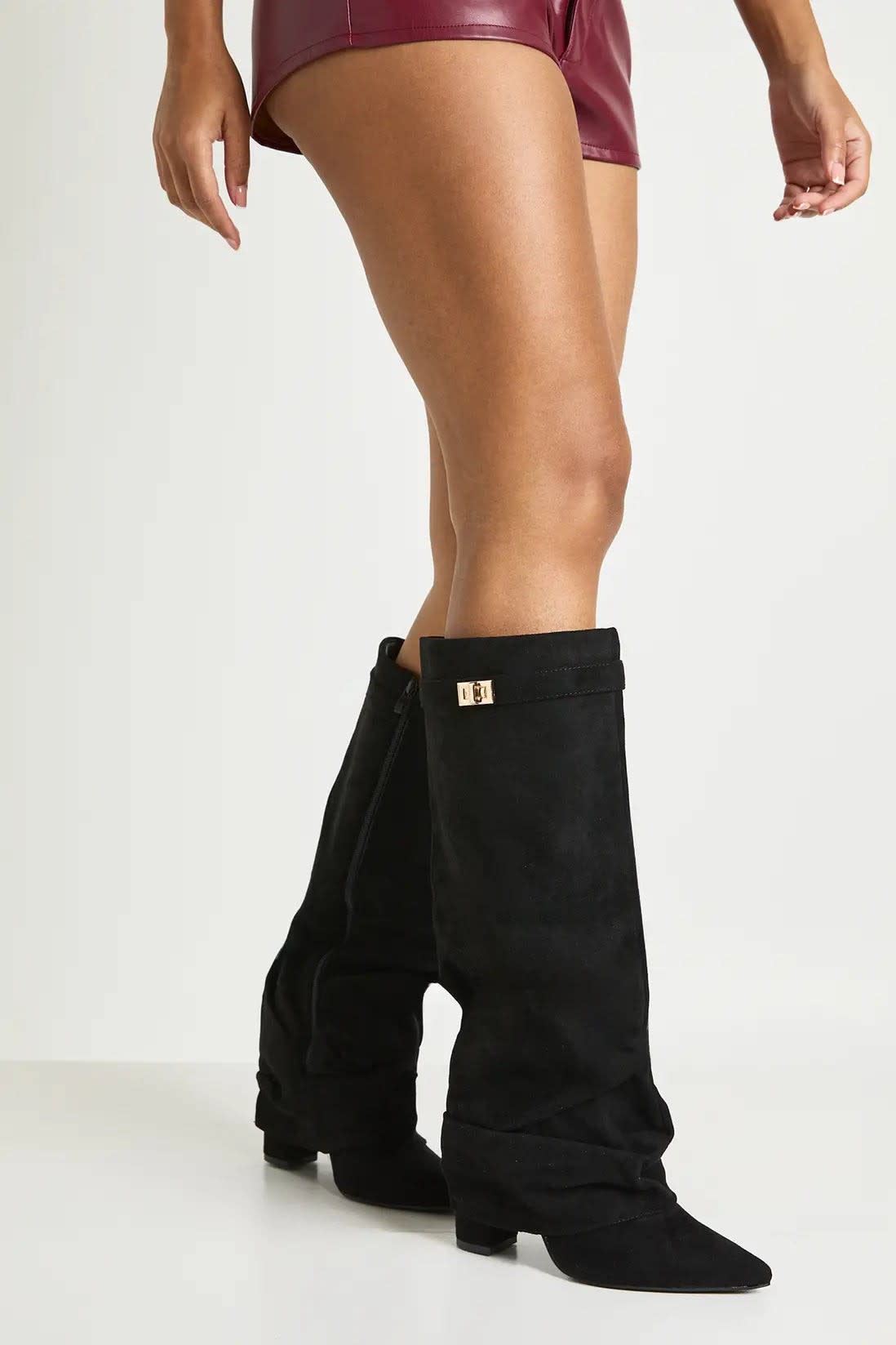 Women's Faux Suede Slouch Boots | Trudy_7
