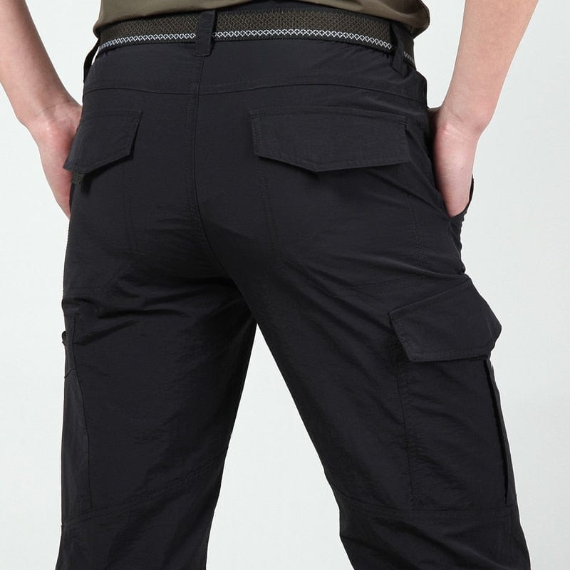 Men's Cotton Blend Stretch Cargo Trousers | Gordon_2