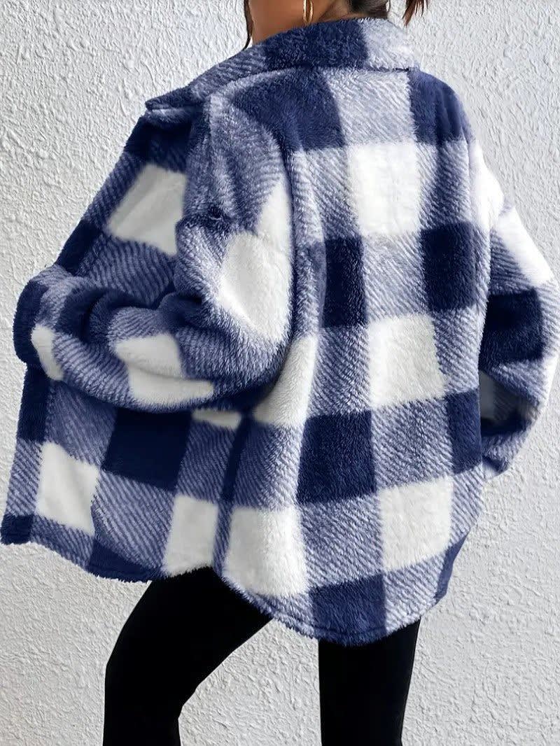 Women's Checked Fleece Shacket | Deirdre_18