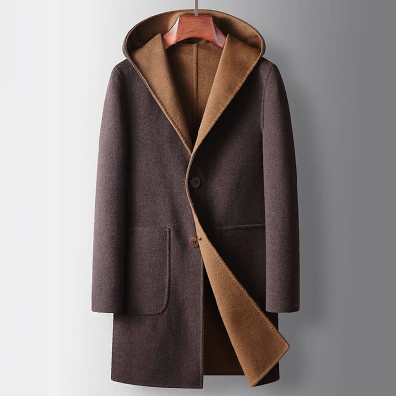 Men's Reversible Wool Coat | Cedric_1