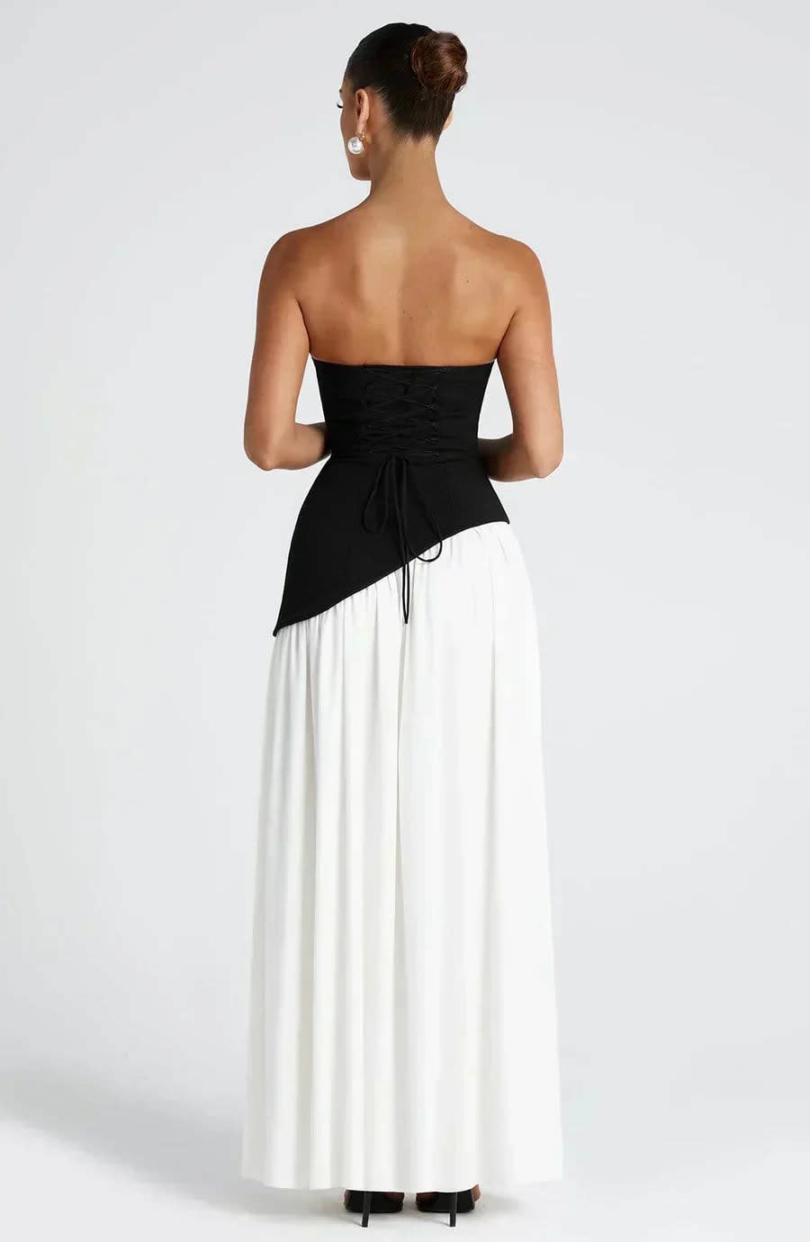 Women's Halter Neck Wedding Guest Maxi Dress with High Slit | Solara_6