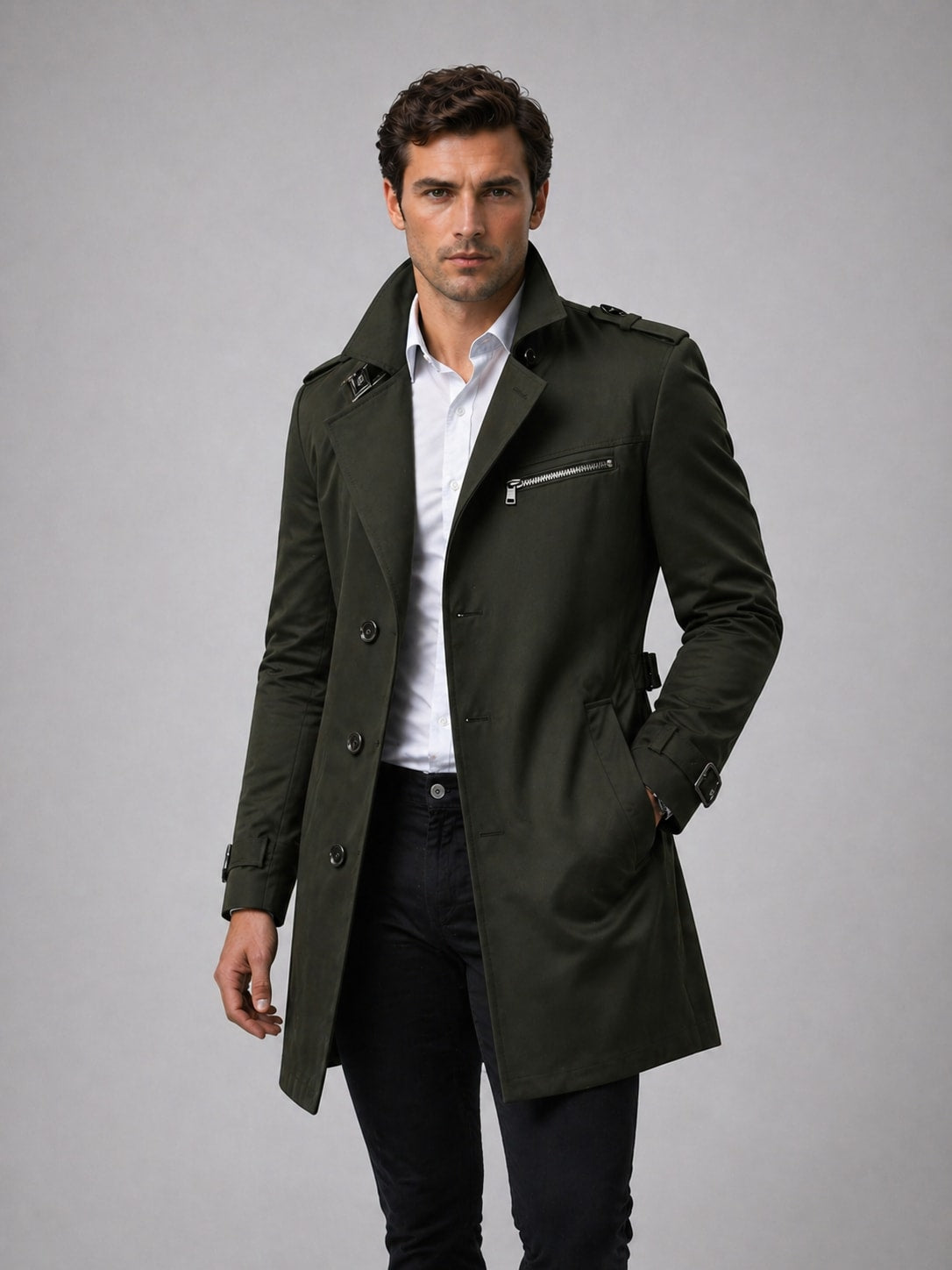 Men's Belted Trench Coat | Ellery_8