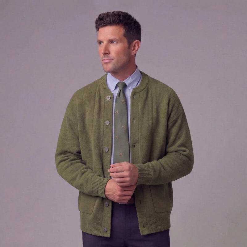 Men's Knit Button Front Cardigan | Joe_1