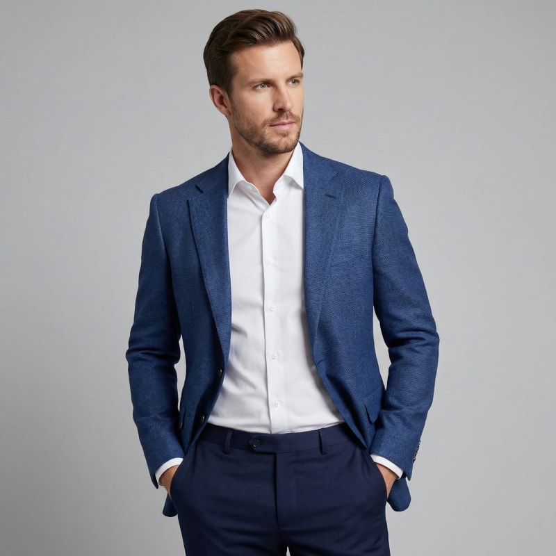 Men's Lightweight Linen Blazer | Ethan_1